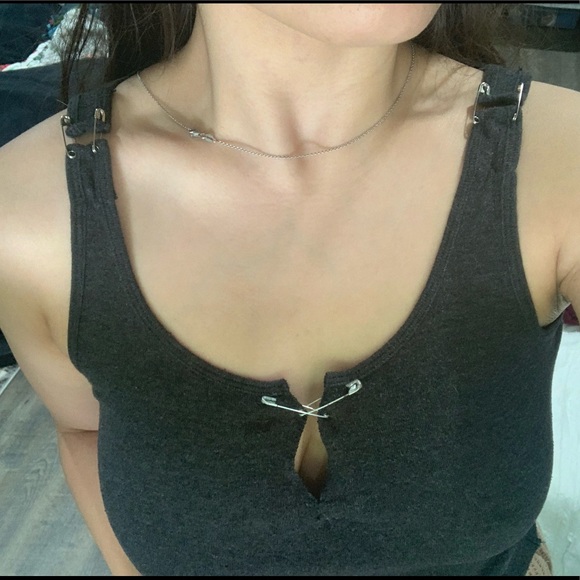 “Put a pin in it” Tank (sizes: SMALL-MEDIUM) - Picture 3 of 5